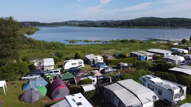 Camping at the Krombachtalsperre