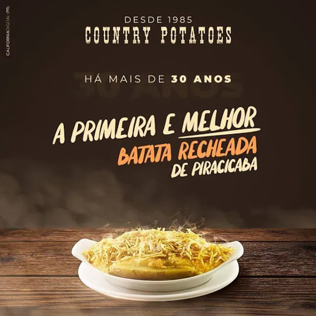 Country Potatoes - Batata Assada Recheada desde 1985