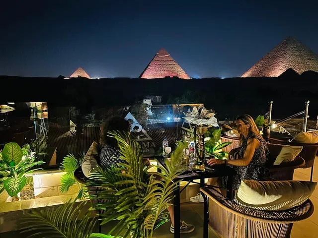 Panorama view pyramids