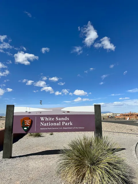 White Sands National Park Sign