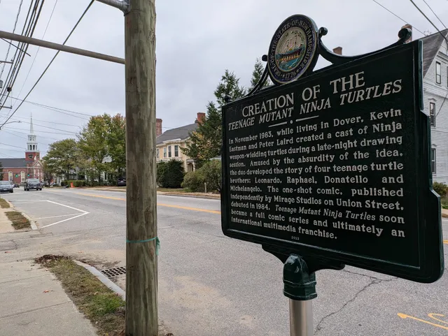 Creation Of The Teenage Mutant Ninja Turtles NH Historical Highway Marker