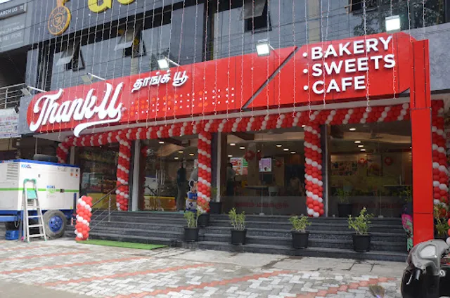Thank U Bakery, Sweets & Cafe - Tiruparakundram Road, Madurai