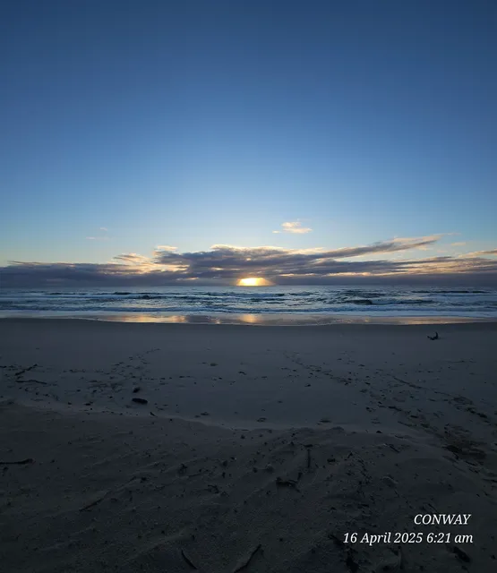 Ocean Beach camping area, Bribie Island National Park and Recreation Area