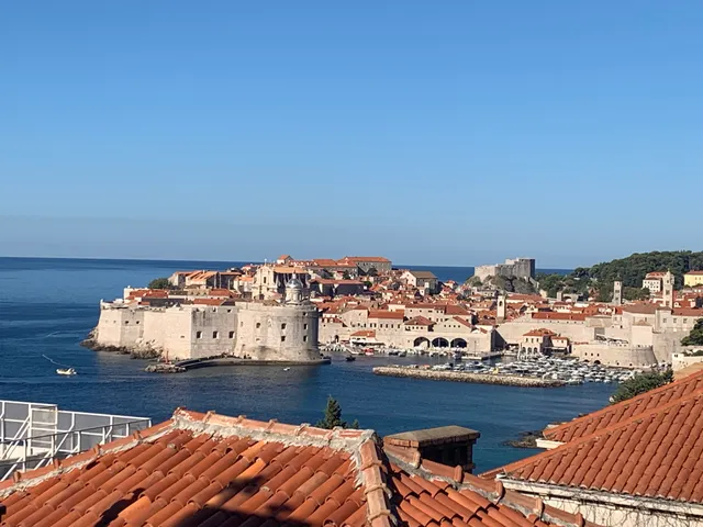 Sunset over the Dubrovnik's Old Town