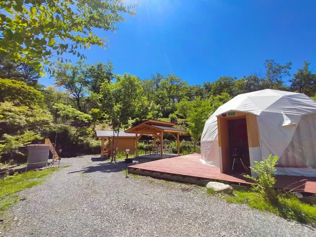 Hakuba forest of wasabi plantations (auto campground features)