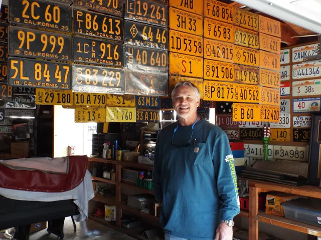 California Old License Plates