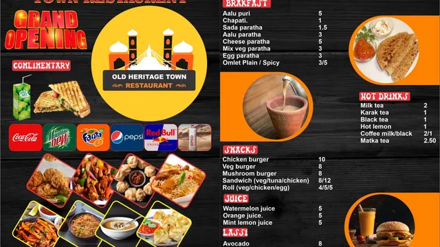 Old heritage town restaurant