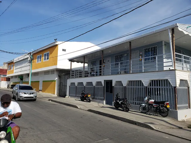 Islander's blue house