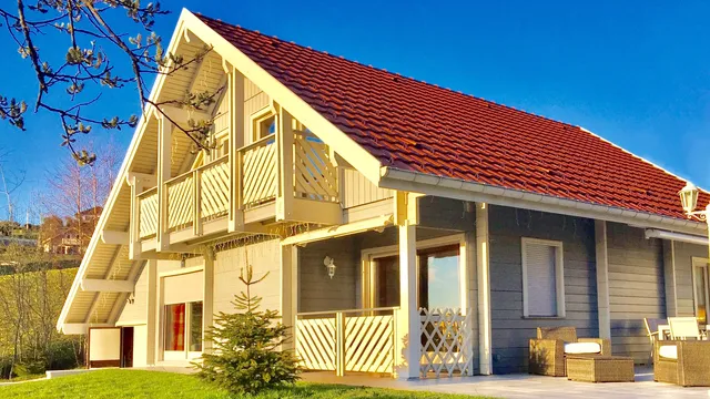 Chalet Le Flocon Bleu | location Mauselaine Gerardmer | Au pied des pistes | Vue lac | Sauna | WiFi