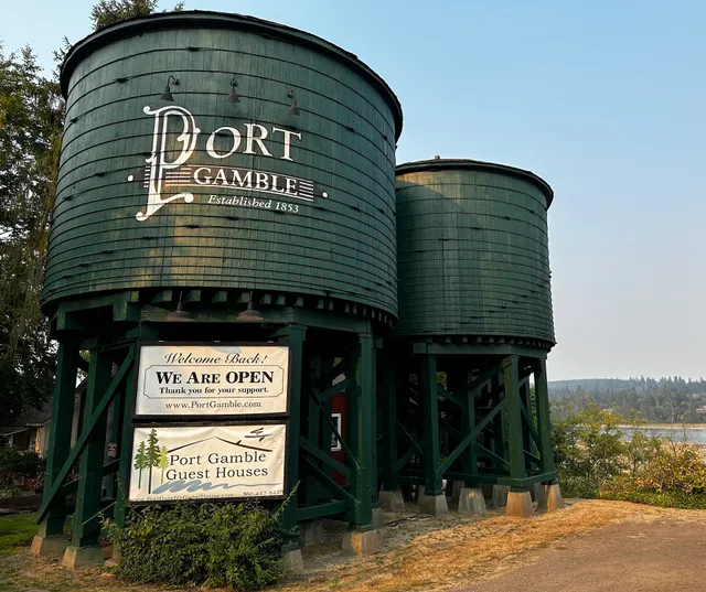 Port Gamble water towers