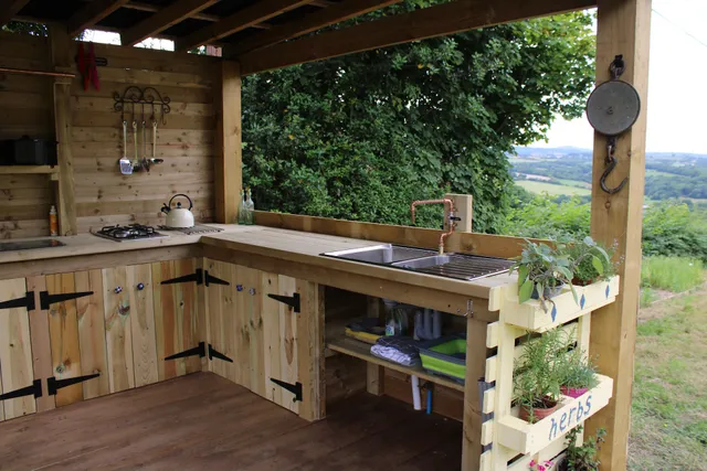 Ty Uchaf Farm Glamping in the beautiful North Wales borders.