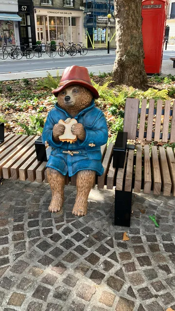 Paddington bear bench