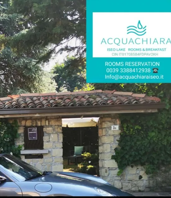 ACQUACHIARA ISEO CENTER BED AND BREAKFAST villa with Parking inside Foresteria. CIN IT017085B4FDPAV2KH