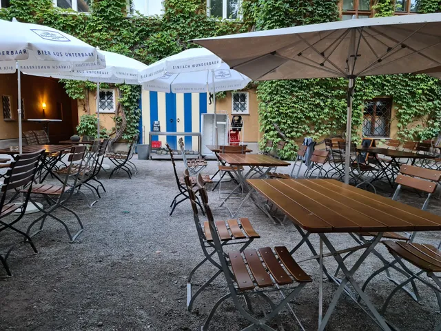 Biergarten in der Fuggerei