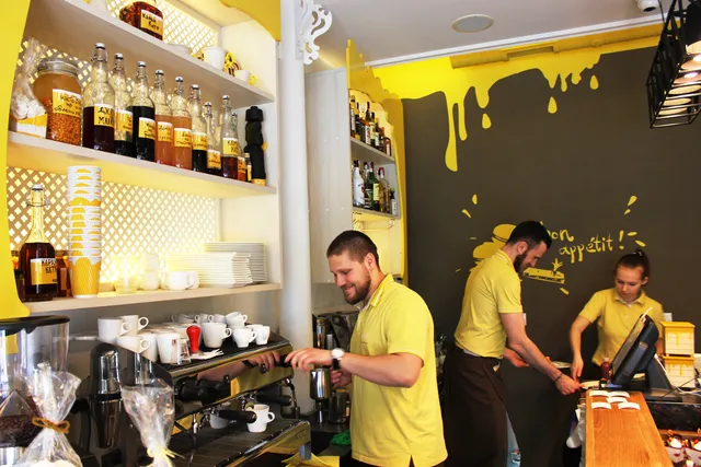 Honey. Cafe-confectionary