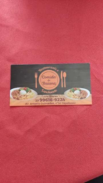 Comida Da Baiana Restaurante E Lanchonete