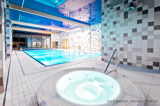 Noclegi Apartament SPA Basen Blue Flowers Ustronie Morskie Sianożęty Apartamenty nad Morzem Nocleg