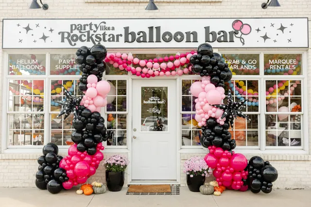 Party Like a Rockstar Balloon Bar