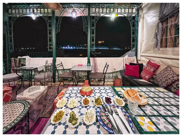 Restaurant rooftop Palais Fes Yahya