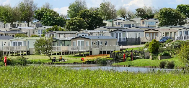 Stylish Lodge set in the Sand le Mere Holiday Park