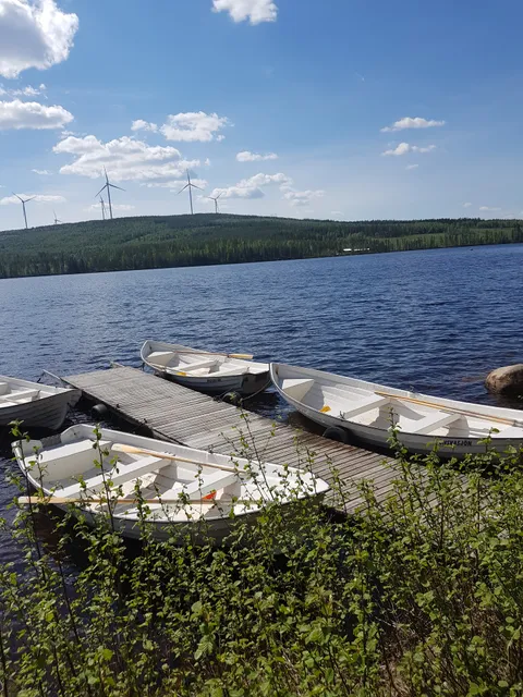 Vildmarkscamping. Nordsjöviken. Önskasjön