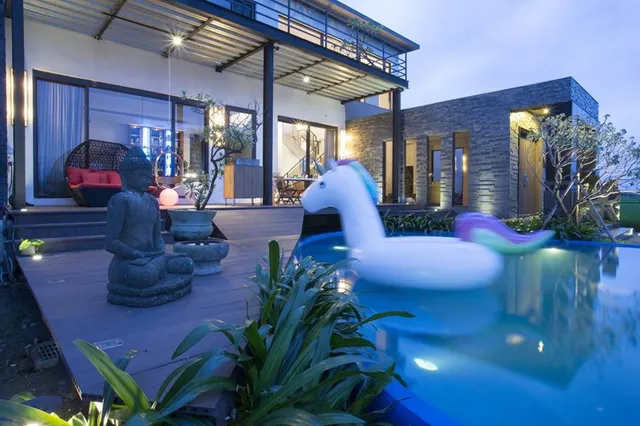 宜蘭水明漾私人Villa - 宜蘭 三星鄉 Villa民宿推薦 家庭包棟住宿首選 親子度假好評 網紅打卡 泳池Villa 麻將