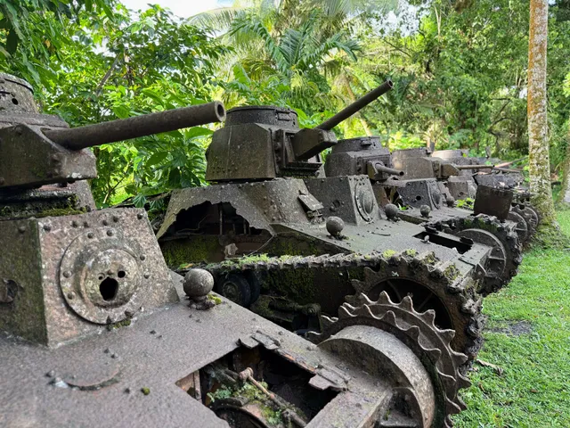 Japanese WW2 Tank Graveyard