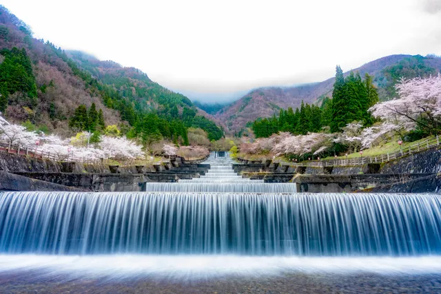 Tochio Onsen Tiered Waterfall (artificial)