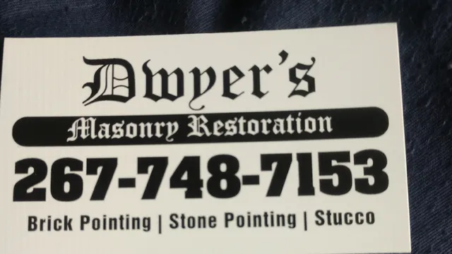 Dwyers Masonry Restoration