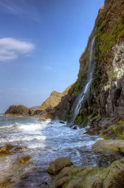 Tresaith Waterfall
