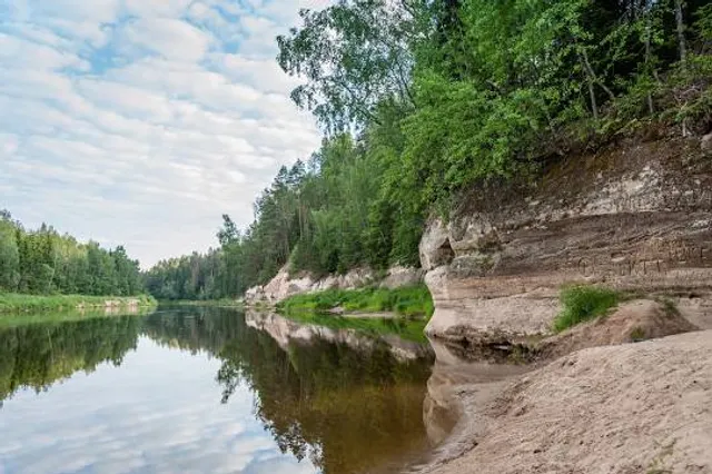 Gauja River Steep banks