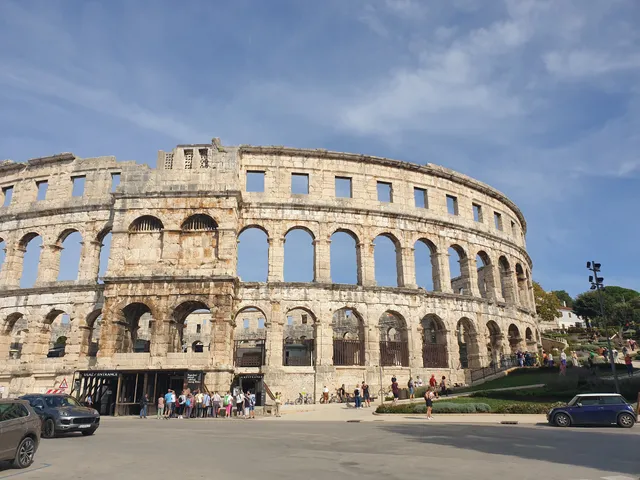 The small Roman amphitheater in Pula