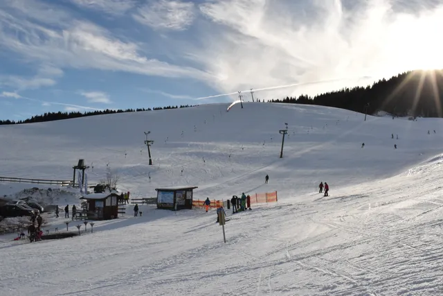 Ski lifts at ski center Thoma