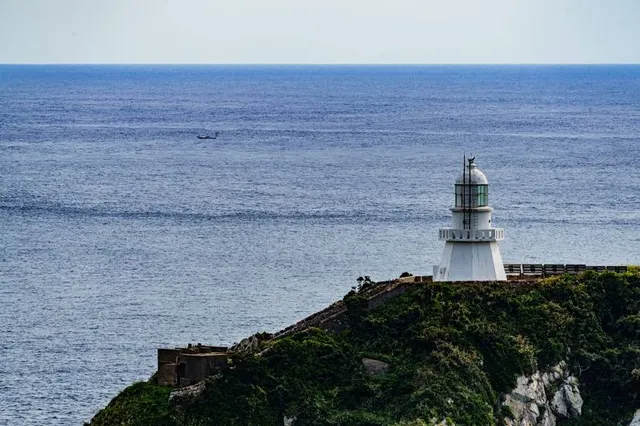 Kirishima-Kinkōwan National Park Special Protection Zone.Cape Sata Lighthouse.