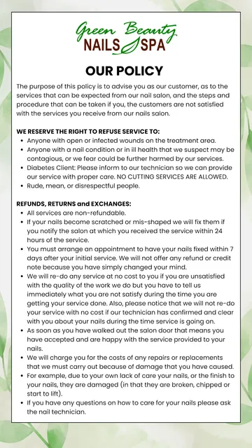 Green Beauty Nails and Spa