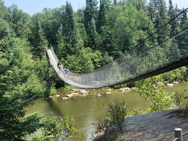 Pinawa's Suspension Bridge