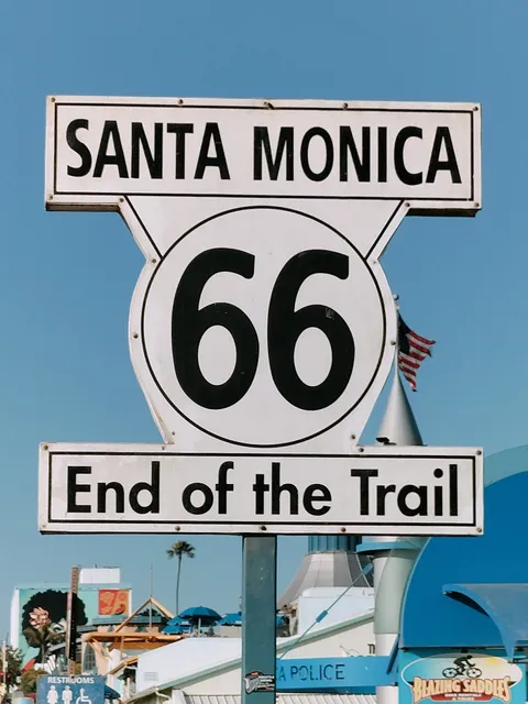 Route 66 End of the Trail Sign