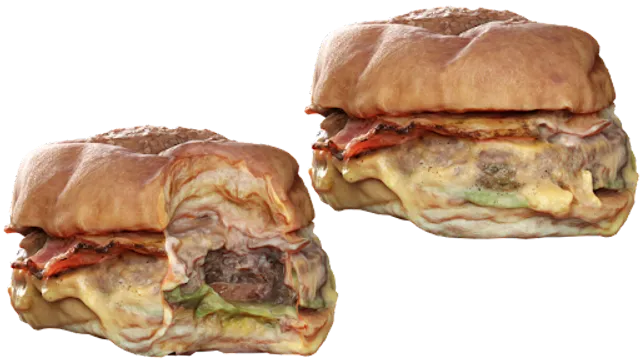 Hamburguesa de comida de gusano