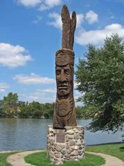 Chief Standing Proud Statue