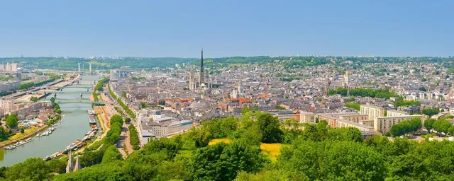 Rouen Panorama De La Côte Sainte Catherine