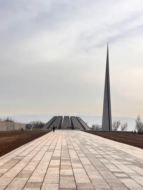 Genocide memorial wall