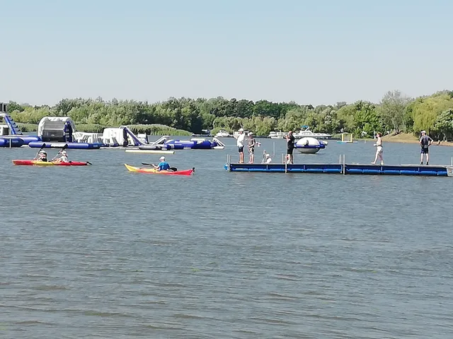 Aquaglide water playground - Lake Tisza