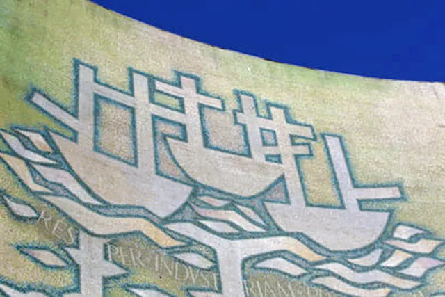 Three Ships Mosaic Mural (SHIPS in the SKY)