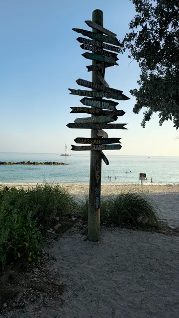 Key West direction sign