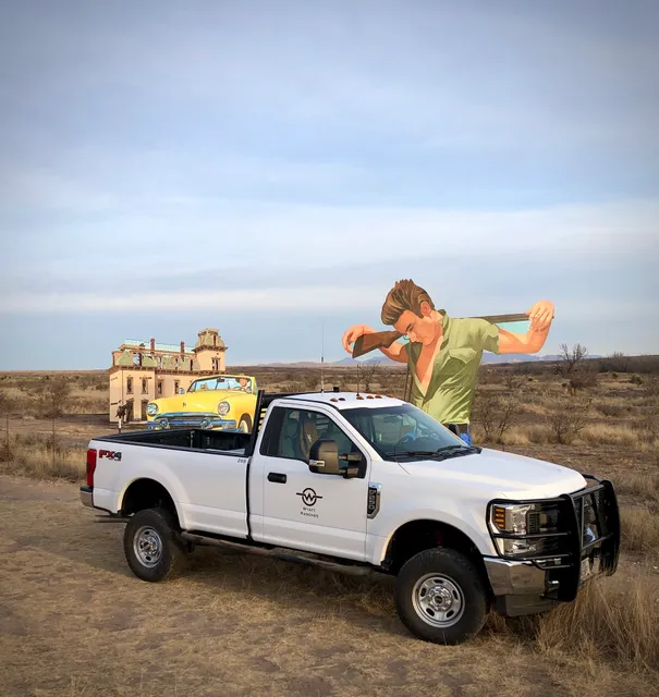 Giant Marfa Mural - Little Reata Division - Wyatt Ranches