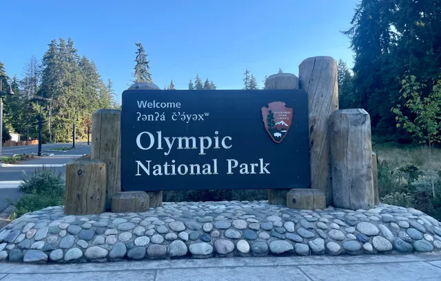 Olympic National Park Welcome Sign