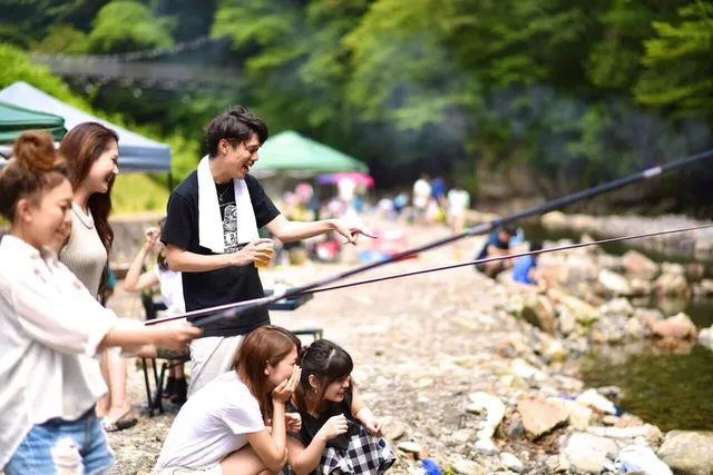 Nakatsugawa mountain stream fishing ground