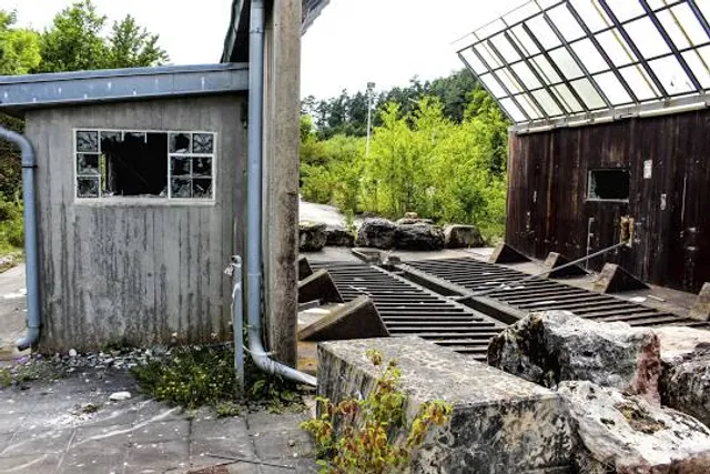 Panzerwaschanlage am früheren Camp Altenrath