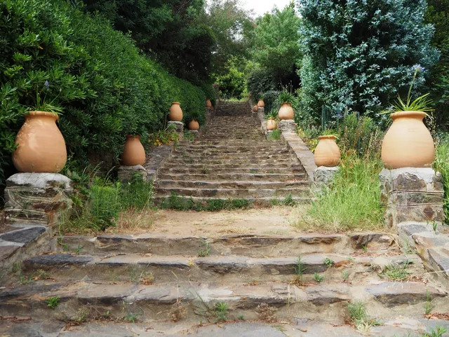 L'escalier monumental du Rayol