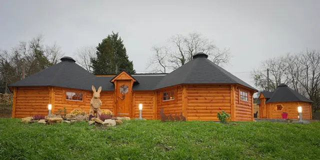 La Vallée des Lapins avec ses 2 gîtes insolites Kota Finlandais : Gîte Les Lapinous & Lodge Mon P'tit Lapin